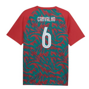 2026-2027 Portugal Warm Up Jersey (Red) (Carvalho 6)