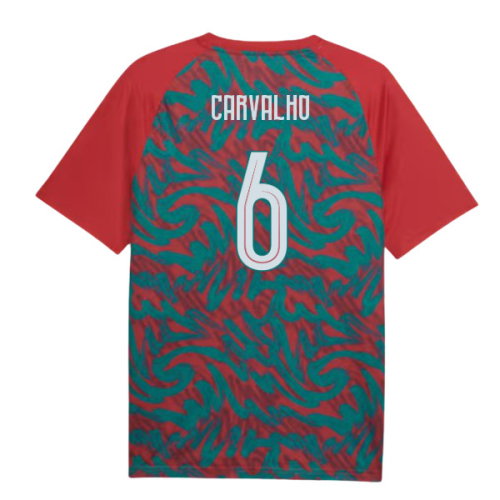 2026-2027 Portugal Warm Up Jersey (Red) (Carvalho 6)