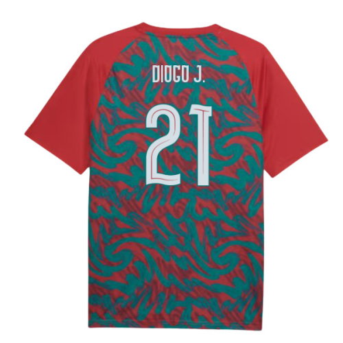 2026-2027 Portugal Warm Up Jersey (Red) (Diogo J. 21)
