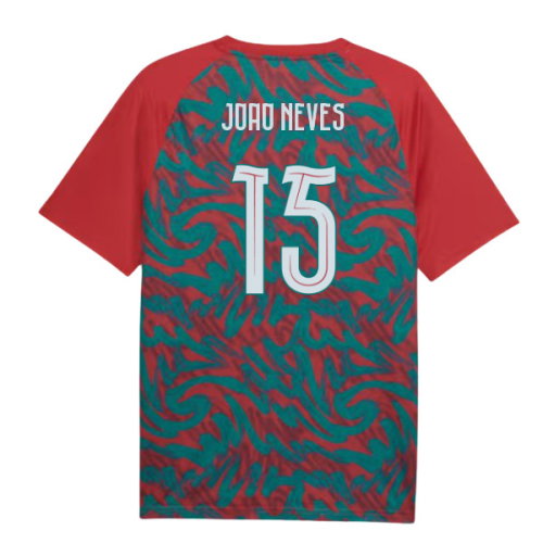 2026-2027 Portugal Warm Up Jersey (Red) (Joao Neves 15)