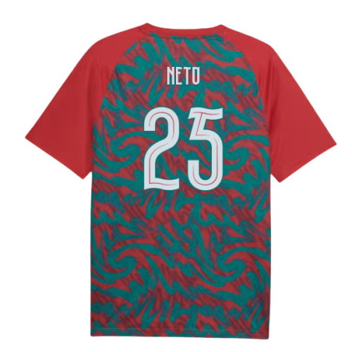 2026-2027 Portugal Warm Up Jersey (Red) (Neto 25)