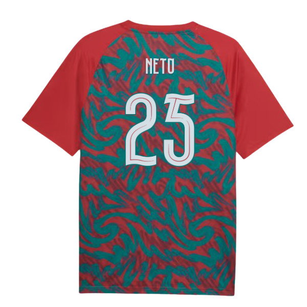 2026-2027 Portugal Warm Up Jersey (Red) (Neto 25)