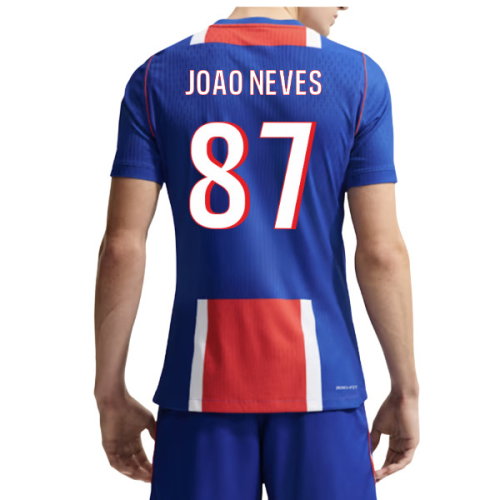 2026-2027 PSG Authentic Aero-Fit Match Home Shirt (Joao Neves 87)