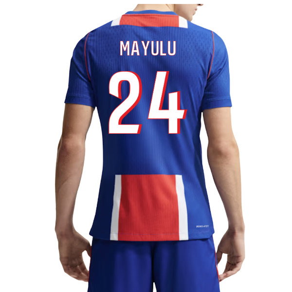 2026-2027 PSG Authentic Aero-Fit Match Home Shirt (Mayulu 24)