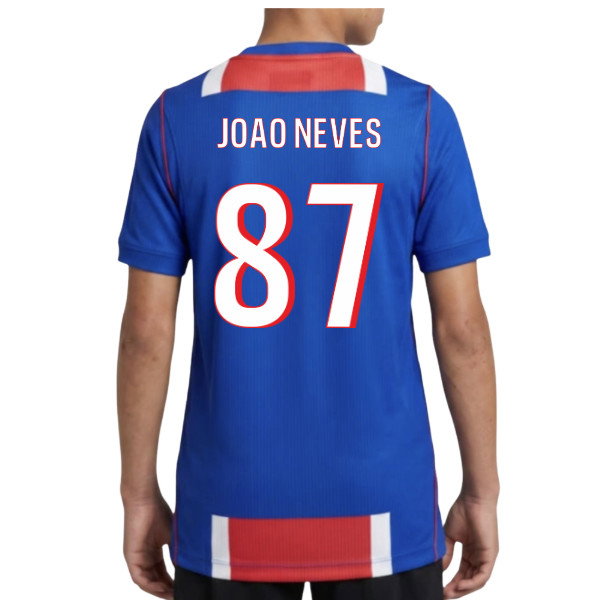 2026-2027 PSG Home Shirt (Kids) (Joao Neves 87)