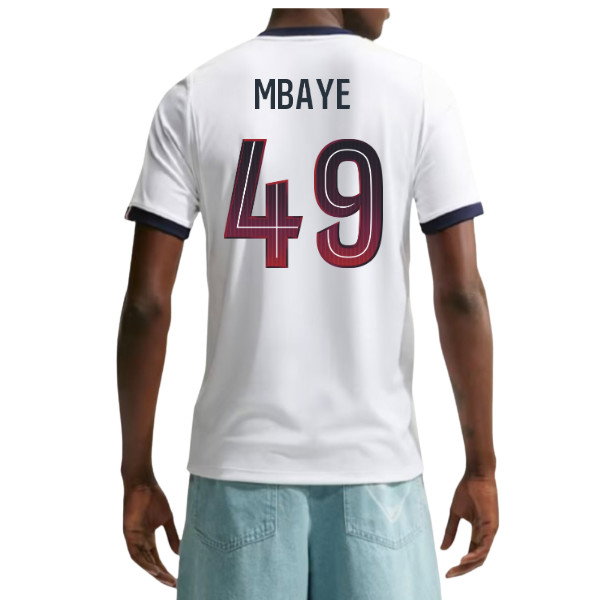 2026-2027 PSG Paris Saint Germain Away Shirt (Mbaye 49)