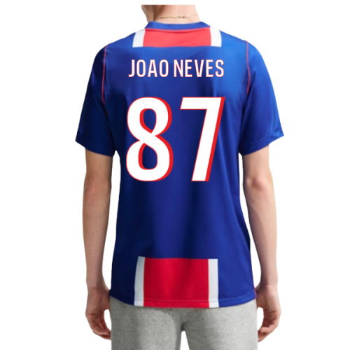 2026-2027 PSG Paris Saint Germain Home Shirt (Joao Neves 87)