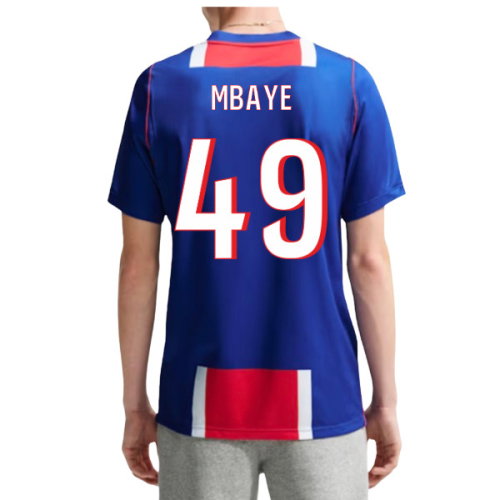 2026-2027 PSG Paris Saint Germain Home Shirt (Mbaye 49)