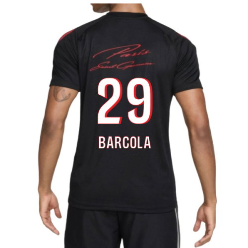 2026-2027 PSG Strike Training Shirt (Black) (Barcola 29)