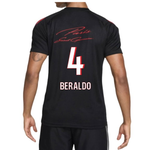2026-2027 PSG Strike Training Shirt (Black) (Beraldo 4)
