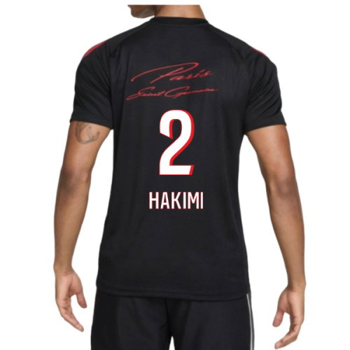 2026-2027 PSG Strike Training Shirt (Black) (Hakimi 2)