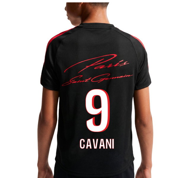 2026-2027 PSG Strike Training Shirt (Black) - Kids (Cavani 9)