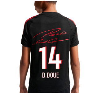 2026-2027 PSG Strike Training Shirt (Black) - Kids (D.Doue 14)