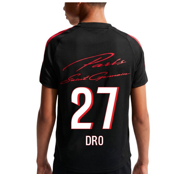 2026-2027 PSG Strike Training Shirt (Black) - Kids (Dro 27)