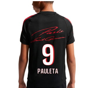 2026-2027 PSG Strike Training Shirt (Black) - Kids (Pauleta 9)