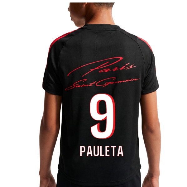 2026-2027 PSG Strike Training Shirt (Black) - Kids (Pauleta 9)