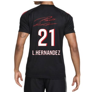 2026-2027 PSG Strike Training Shirt (Black) (L.Hernandez 21)