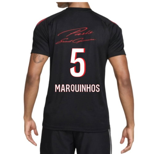 2026-2027 PSG Strike Training Shirt (Black) (Marquinhos 5)
