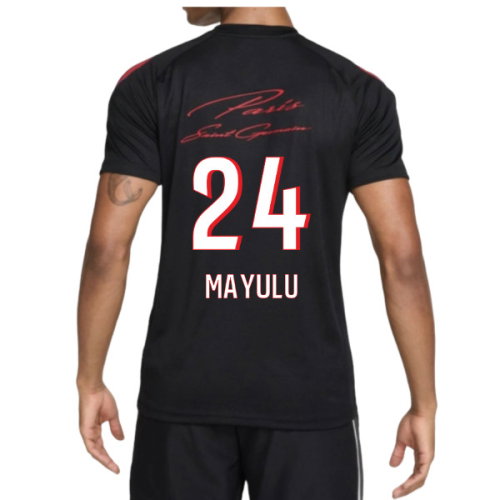 2026-2027 PSG Strike Training Shirt (Black) (Mayulu 24)