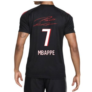 2026-2027 PSG Strike Training Shirt (Black) (Mbappe 7)