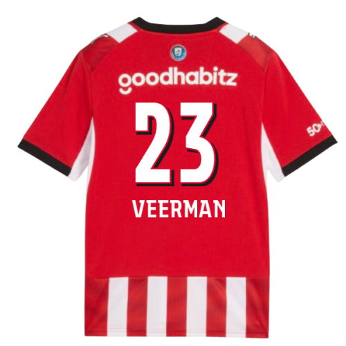 2026-2027 PSV Eindhoven Home Shirt (Kids) (Veerman 23)