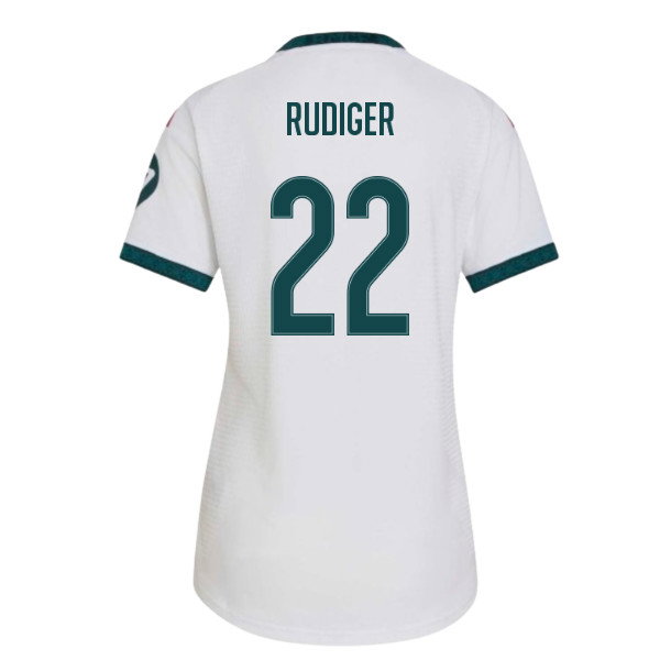 2026-2027 Real Madrid Authentic Home Shirt (Womens) (Rudiger 22)