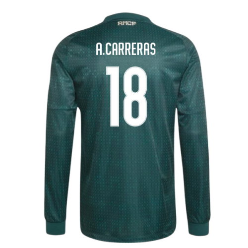 2026-2027 Real Madrid Authentic Long Sleeve Away Shirt (A.Carreras 18)