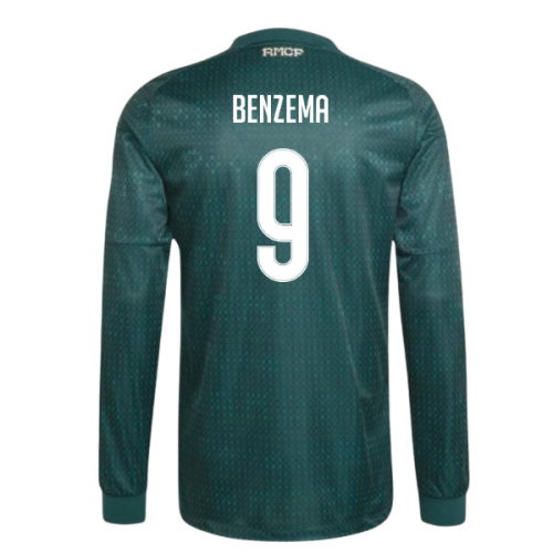 2026-2027 Real Madrid Authentic Long Sleeve Away Shirt (Benzema 9)