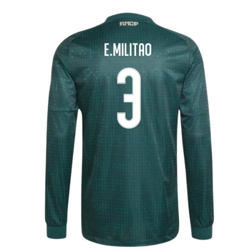 2026-2027 Real Madrid Authentic Long Sleeve Away Shirt (E.Militao 3)