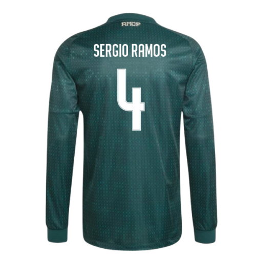 2026-2027 Real Madrid Authentic Long Sleeve Away Shirt (Sergio Ramos 4)