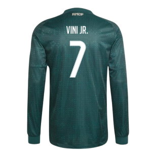 2026-2027 Real Madrid Authentic Long Sleeve Away Shirt (Vini Jr. 7)
