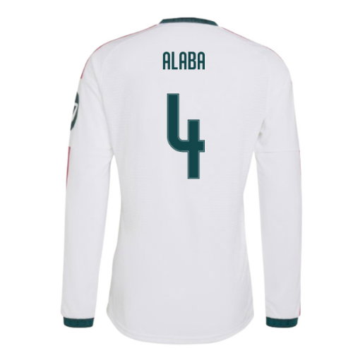 2026-2027 Real Madrid Authentic Long Sleeve Home Shirt (Alaba 4)