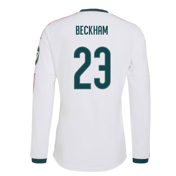 2026-2027 Real Madrid Authentic Long Sleeve Home Shirt (Beckham 23)
