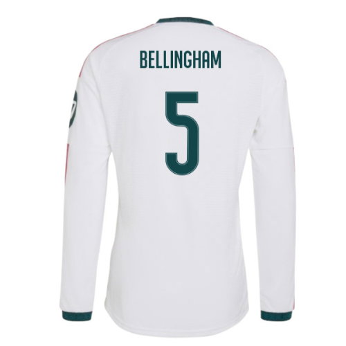 2026-2027 Real Madrid Authentic Long Sleeve Home Shirt (Bellingham 5)