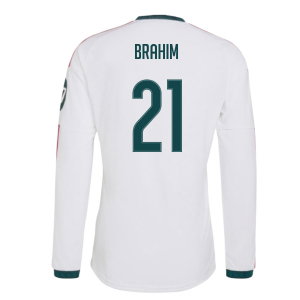 2026-2027 Real Madrid Authentic Long Sleeve Home Shirt (Brahim 21)