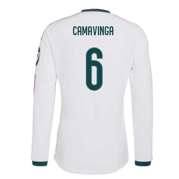 2026-2027 Real Madrid Authentic Long Sleeve Home Shirt (Camavinga 6)
