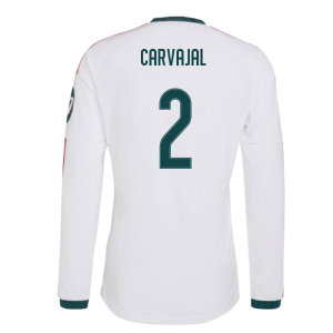 2026-2027 Real Madrid Authentic Long Sleeve Home Shirt (Carvajal 2)