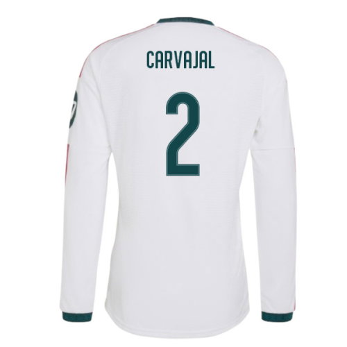 2026-2027 Real Madrid Authentic Long Sleeve Home Shirt (Carvajal 2)