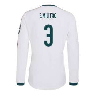 2026-2027 Real Madrid Authentic Long Sleeve Home Shirt (E.Militao 3)