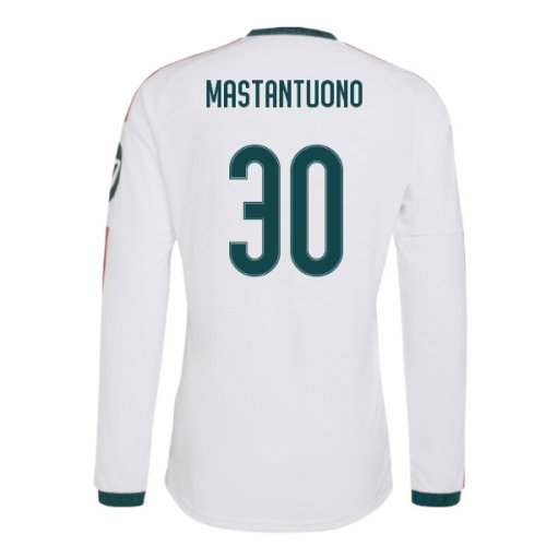 2026-2027 Real Madrid Authentic Long Sleeve Home Shirt (Mastantuono 30)