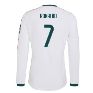 2026-2027 Real Madrid Authentic Long Sleeve Home Shirt (Ronaldo 7)