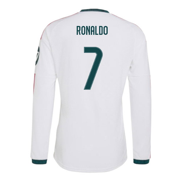 2026-2027 Real Madrid Authentic Long Sleeve Home Shirt (Ronaldo 7)