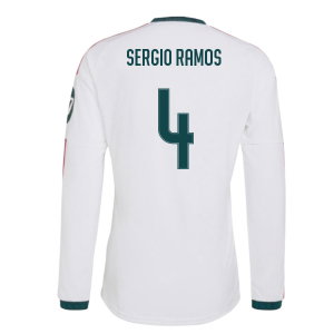 2026-2027 Real Madrid Authentic Long Sleeve Home Shirt (Sergio Ramos 4)