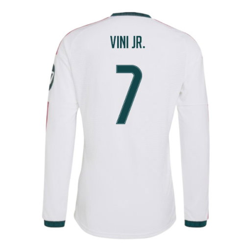 2026-2027 Real Madrid Authentic Long Sleeve Home Shirt (Vini Jr. 7)