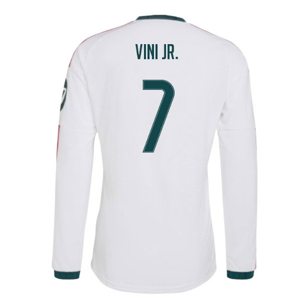 2026-2027 Real Madrid Authentic Long Sleeve Home Shirt (Vini Jr. 7)