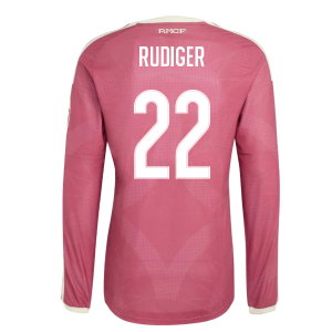 2026-2027 Real Madrid Authentic Long Sleeve Third Shirt (Rudiger 22)