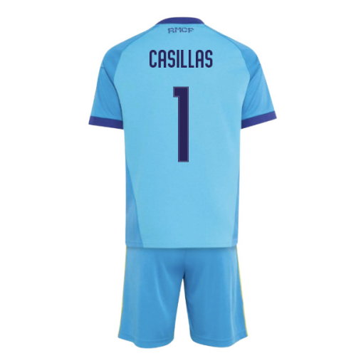 2026-2027 Real Madrid Away Goalkeeper Youth Kit (App Sky Rush) - Kids (Casillas 1)