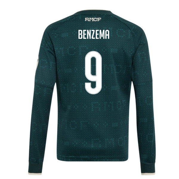 2026-2027 Real Madrid Away Long Sleeve Shirt (Kids) (Benzema 9)