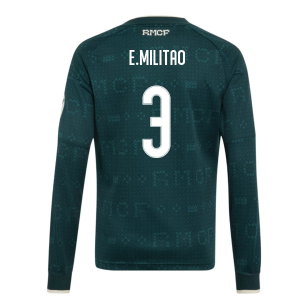 2026-2027 Real Madrid Away Long Sleeve Shirt (Kids) (E.Militao 3)