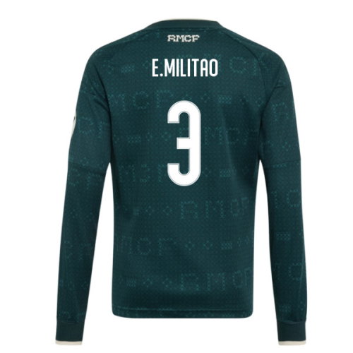 2026-2027 Real Madrid Away Long Sleeve Shirt (Kids) (E.Militao 3)